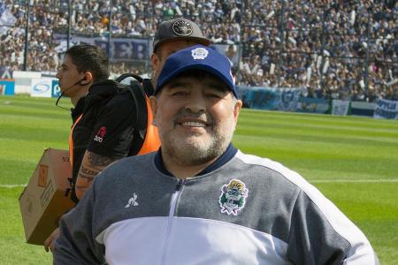 Diego Maradona bei einem Auftritt im vergangenen Jahr. Diego Maradona bei einem Auftritt im vergangenen Jahr.