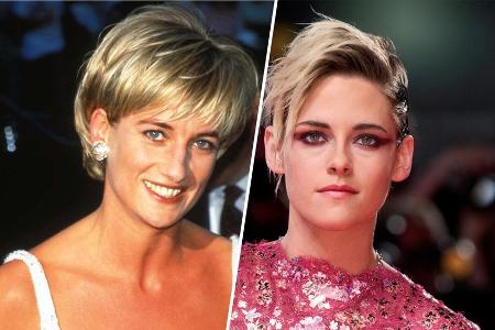 Prinzessin Diana (l.) wird in einem neuen Film von Kristen Stewart verkörpert Prinzessin Diana (l.) wird in einem neuen Film von Kristen Stewart verkörpert