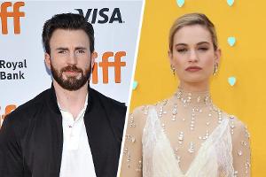 Chris Evans und Lily James heizen Liebesgerüchte an