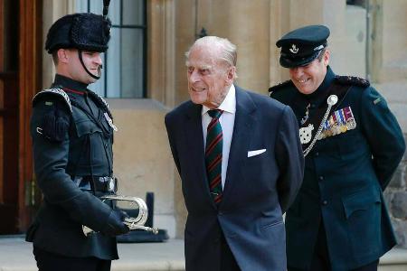 Prinz Philip (vorne) während eines seltenen öffentlichen Auftritts am Mittwoch Prinz Philip (vorne) während eines seltenen öffentlichen Auftritts am Mittwoch