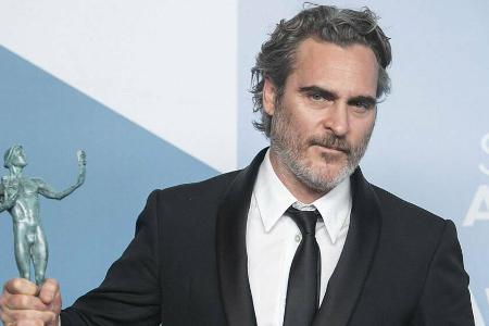 Joaquin Phoenix gewann im Januar einen SAG Award für seine Rolle als Joaquin Phoenix gewann im Januar einen SAG Award für seine Rolle als