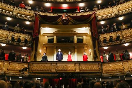 Spanisches Königspaar eröffnet neue Theater-Saison in Madrid Spanisches Königspaar eröffnet neue Theater-Saison in Madrid