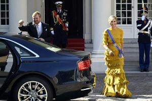 Keine Kutsche, keine Parade: Königin Máxima strahlt dennoch