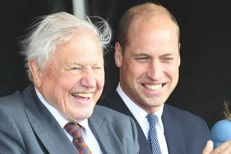 Sir David Attenborough (li.) und Prinz William bei einer Veranstaltung im September 2019. Sir David Attenborough (li.) und Prinz William bei einer Veranstaltung im September 2019.