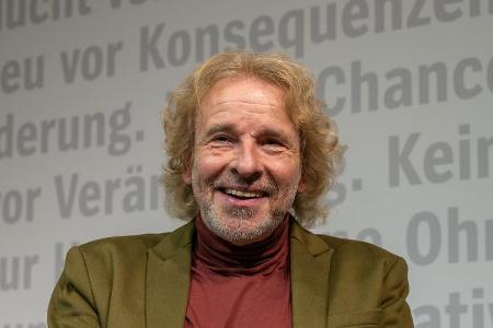 Thomas Gottschalk bei einem Auftritt in Frankfurt. Thomas Gottschalk bei einem Auftritt in Frankfurt.