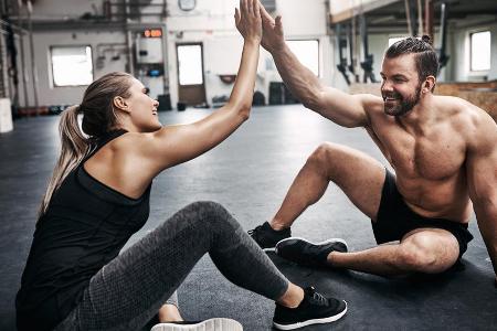 Das Training zu zweit motiviert besonders.
