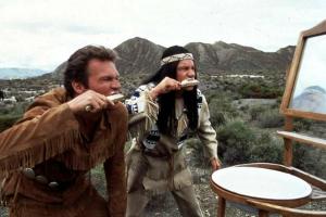 "Der Schuh des Manitu" aus dem Jahr 2001, mit Abahachi (Michael Bully Herbig, r.) und Ranger (Christian Tramitz).