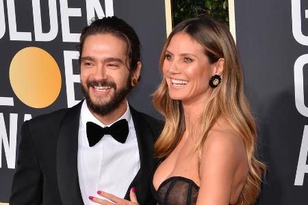 Egal ob roter Teppich oder Terrasse - Heidi Klum und Tom Kaulitz zeigen sich als glückliches Paar. Egal ob roter Teppich oder Terrasse - Heidi Klum und Tom Kaulitz zeigen sich als glückliches Paar.