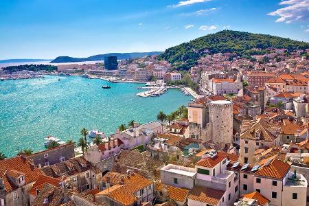 Auch das beliebte Reiseziele rund um die Küstenstadt Split gilt als Risikogebiet. Auch das beliebte Reiseziele rund um die Küstenstadt Split gilt als Risikogebiet.