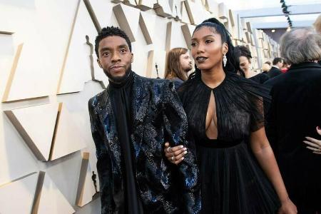 Chadwick Boseman und Taylor Simone Ledward bei den Oscars im vergangenen Jahr Chadwick Boseman und Taylor Simone Ledward bei den Oscars im vergangenen Jahr