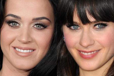 Katy Perry (li.) und Zooey Deschanel wurden in der Vergangenheit des Öfteren verwechselt. Katy Perry (li.) und Zooey Deschanel wurden in der Vergangenheit des Öfteren verwechselt.