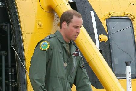 Prinz William, hier auf einem Bild aus dem Jahr 2012 zu sehen, ist ausgebildeter Hubschrauberpilot Prinz William, hier auf einem Bild aus dem Jahr 2012 zu sehen, ist ausgebildeter Hubschrauberpilot