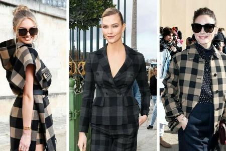Die Models Romee Strijd (v.l.), Karlie Kloss und Olivia Palermo begrüßen den Frühling in Paris eher dezent. Die Models Romee Strijd (v.l.), Karlie Kloss und Olivia Palermo begrüßen den Frühling in Paris eher dezent.