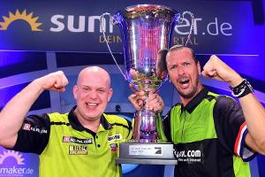 Pascal Hens und Michael van Gerwen gewinnen die "Promi-Darts-WM 2020"