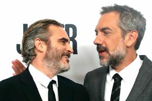 Joaquin Phoenix und Todd Phillips auf der Premiere zu "Joker"