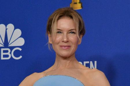US-Star Renée Zellweger mit ihrem Golden Globe Award US-Star Renée Zellweger mit ihrem Golden Globe Award