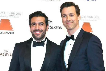 Elyas M'Barek (l.) und Florian David Fitz beim Deutschen Filmball 2020 Elyas M'Barek (l.) und Florian David Fitz beim Deutschen Filmball 2020