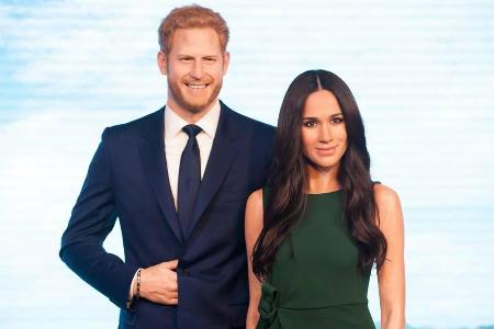 Die Wachsfiguren von Harry und Meghan im Londoner Madame Tussauds