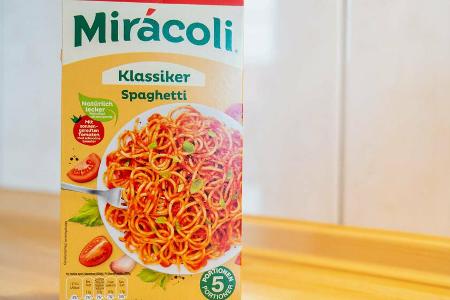 Die Fertig-Spaghetti von Mirácoli sind die 