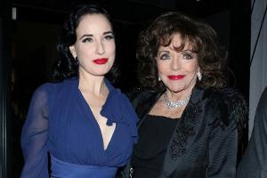 Dita Von Teese und Joan Collins: Auffällig (und) elegant