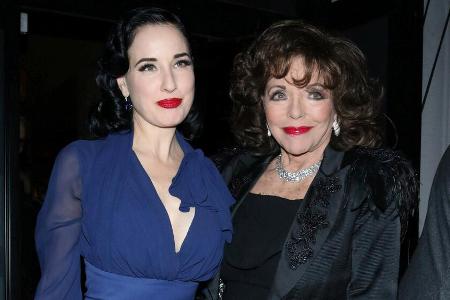 Ein normaler Mittwochabend in Los Angeles: Dita von Teese und Joan Collins Ein normaler Mittwochabend in Los Angeles: Dita von Teese und Joan Collins