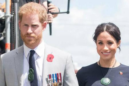 Herzogin Meghan und Prinz Harry bei ihrem Besuch im Oktober 2018 in Neuseeland Herzogin Meghan und Prinz Harry bei ihrem Besuch im Oktober 2018 in Neuseeland