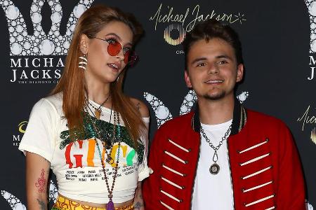 Paris Jackson und ihr Bruder Prince Michael bei einer Veranstaltung 2018. Paris Jackson und ihr Bruder Prince Michael bei einer Veranstaltung 2018.