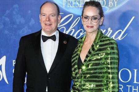Fürst Albert II. und Sharon Stone bei der Fürst Albert II. und Sharon Stone bei der