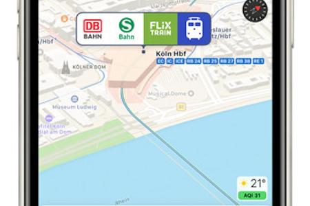 Apple Karten setzt nun auch in Deutschland auf den ÖPNV. Apple Karten setzt nun auch in Deutschland auf den ÖPNV.