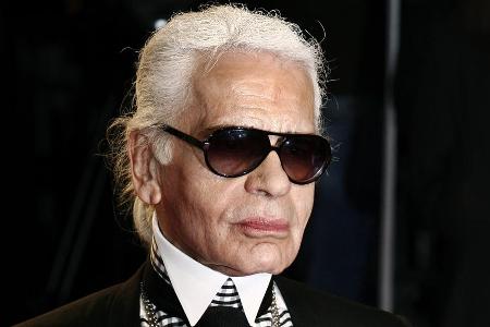 Karl Lagerfeld auf der Milan Fashion Week im März 2009 Karl Lagerfeld auf der Milan Fashion Week im März 2009