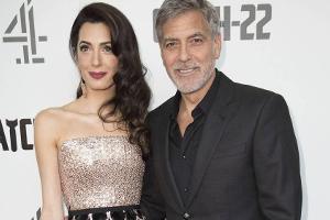 Amal Clooney stiehlt ihrem Mann die Show