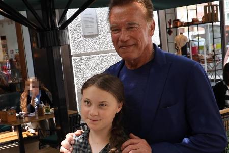 Arnold Schwarzenegger und Greta Thunberg in Wien Arnold Schwarzenegger und Greta Thunberg in Wien