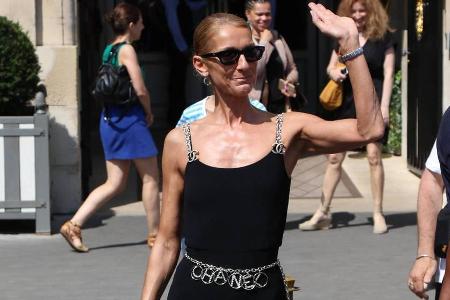 Bestens gelaunt und bestens gekleidet: Céline Dion Bestens gelaunt und bestens gekleidet: Céline Dion