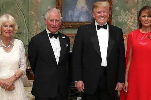 Donald Trump: Das servierte der US-Präsident Charles und Camilla