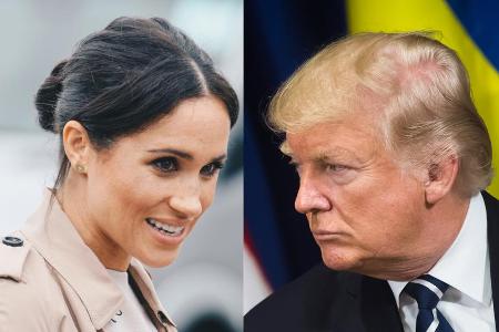 Donald Trump zeigt sich von Herzogin Meghans Donald Trump zeigt sich von Herzogin Meghans