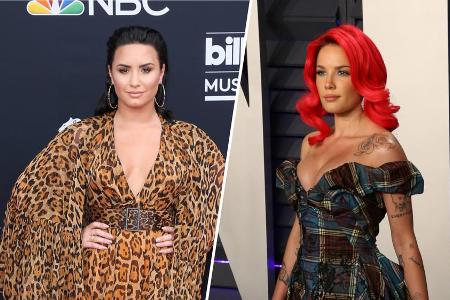 Demi Lovato unterstützt ihre Kollegin Halsey auf Instagram Demi Lovato unterstützt ihre Kollegin Halsey auf Instagram