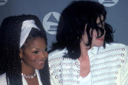 Janet und Michael Jackson bei den Grammy Awards im Februar 1993 Janet und Michael Jackson bei den Grammy Awards im Februar 1993
