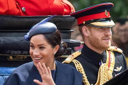 Herzogin Meghan und Prinz Harry auf der Herzogin Meghan und Prinz Harry auf der