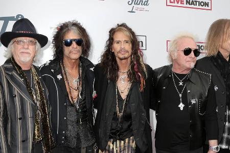 Die Mitglieder von Aerosmith werden für künstlerische und karitative Verdienste geehrt Die Mitglieder von Aerosmith werden für künstlerische und karitative Verdienste geehrt