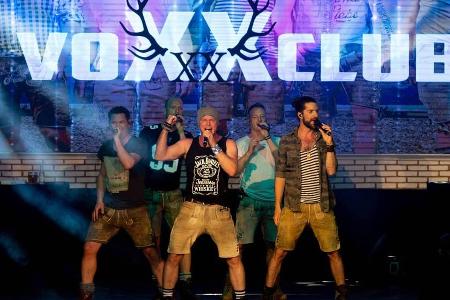 Die Lederhosen gehören einfach dazu: voXXclub stehen immer in Tracht auf der Bühne Die Lederhosen gehören einfach dazu: voXXclub stehen immer in Tracht auf der Bühne