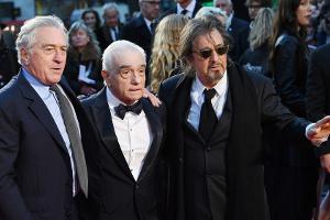 Pacino, De Niro und Scorsese Arm in Arm bei "The Irishman"-Premiere