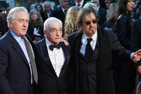 Kino-Titanen in London vereint: Al Pacino (rechts), Martin Scorsese und Robert De Niro Kino-Titanen in London vereint: Al Pacino (rechts), Martin Scorsese und Robert De Niro