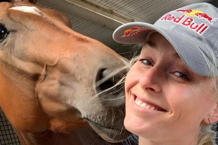 Findet Trost bei Pferden: Lindsay Vonn Findet Trost bei Pferden: Lindsay Vonn