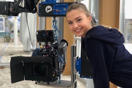 Lilly Krug am Set der ZDF-Produktion Lilly Krug am Set der ZDF-Produktion