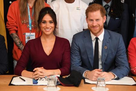 Herzogin Meghan konnte sich auch ungeplant auf den Beistand von Ehemann Harry verlassen Herzogin Meghan konnte sich auch ungeplant auf den Beistand von Ehemann Harry verlassen