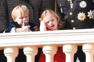 Jacques und Gabriella von Monaco beim Rugby