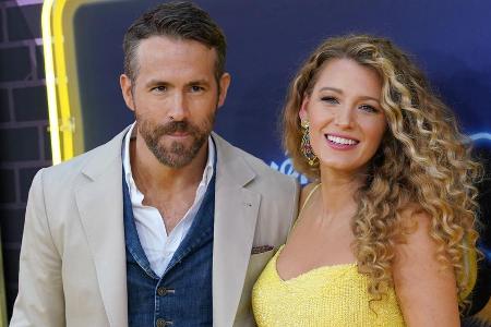 Ryan Reynolds und seine schwangere Frau Blake Lively bei einer Filmpremiere im Mai 2019 Ryan Reynolds und seine schwangere Frau Blake Lively bei einer Filmpremiere im Mai 2019