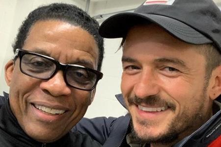 Orlando Bloom (r.) ist ein Fan von Herbie Hancock Orlando Bloom (r.) ist ein Fan von Herbie Hancock
