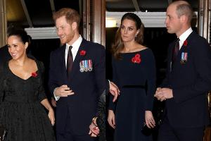 Harry, Meghan, William und Kate: Wiedervereint und doch getrennt