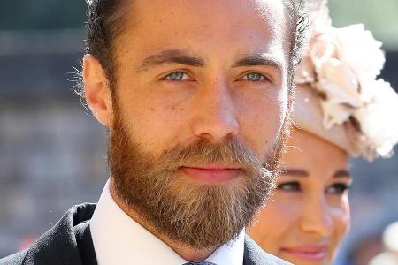 James Middleton bei der Hochzeit von Prinz Harry und Herzogin Meghan im Mai 2018 James Middleton bei der Hochzeit von Prinz Harry und Herzogin Meghan im Mai 2018